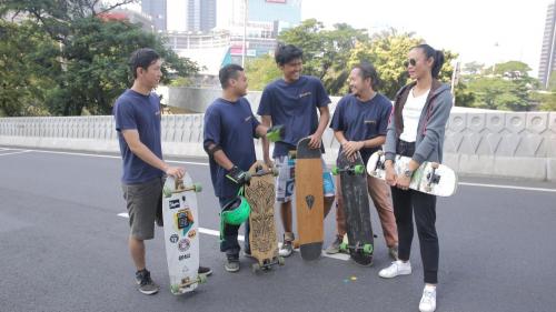 Longboard Car Free Day Jakarta, Komunitas Longboard di Indonesia yang Punya Segudang Prestasi